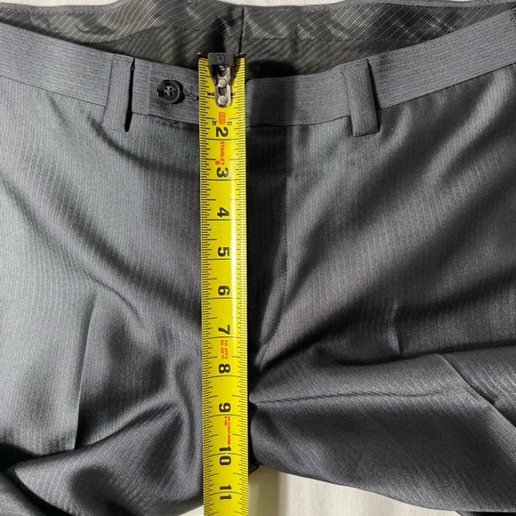 Calvin Klein Gray 2 piece Suit set 40S mens dress pants size 36x30 - Picture 8 of 12